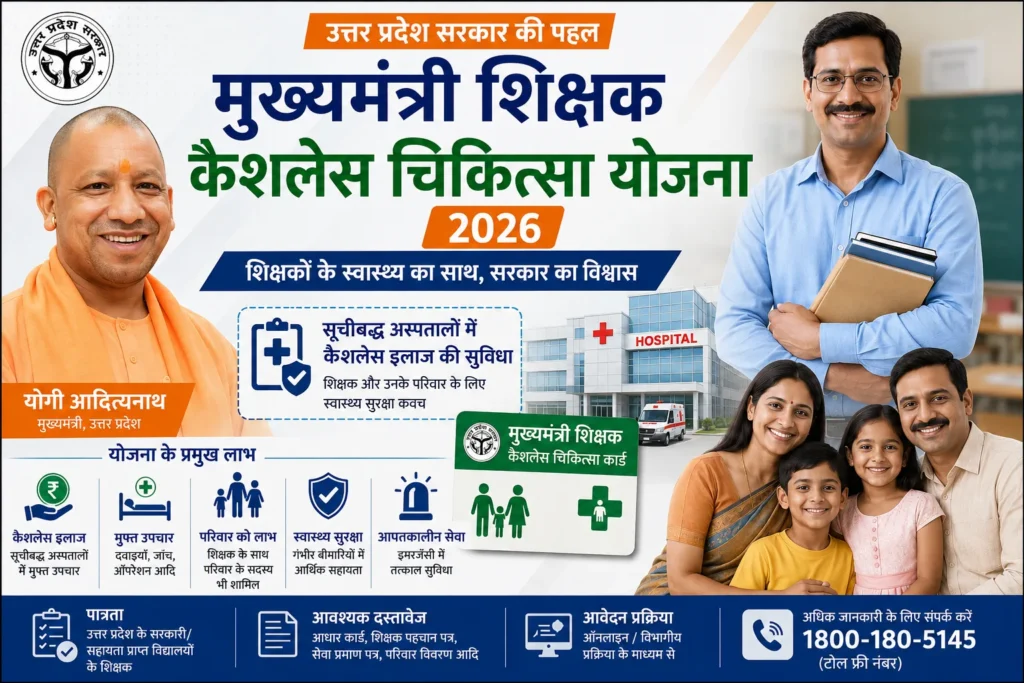 Mukhyamantri Shikshak Cashless Chikitsa Yojana 2026